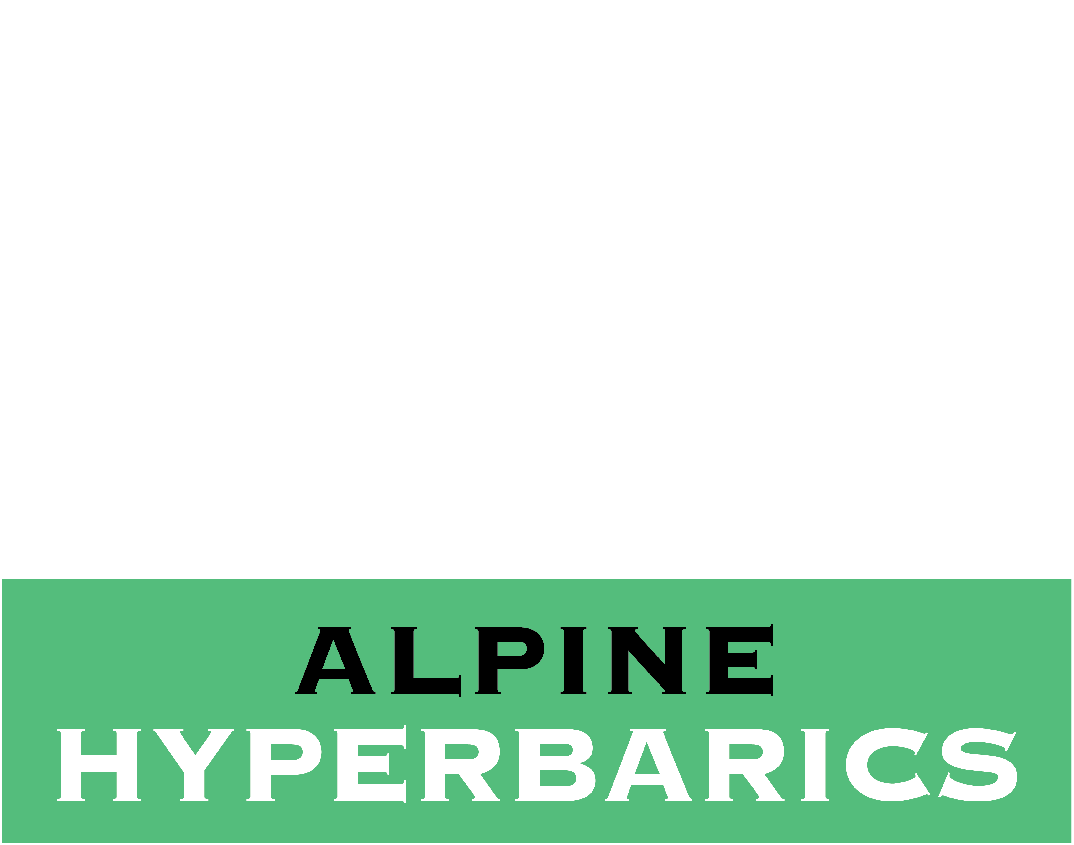 Alpine Hyperbarics logo white